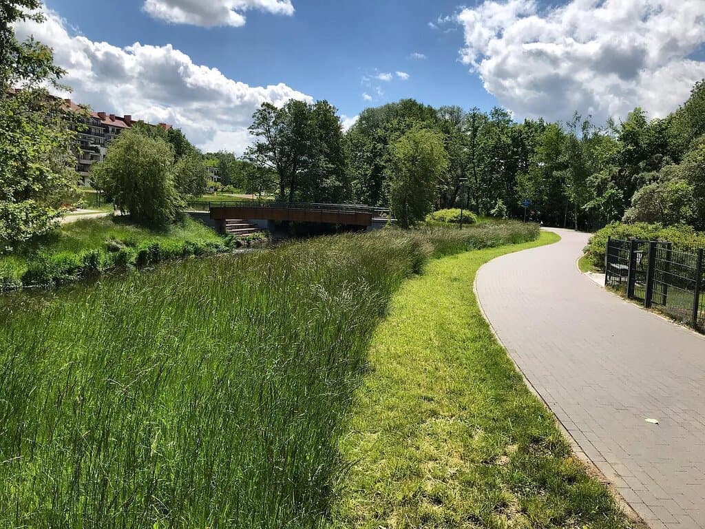 Łynostrada w Parku Centralnym w Olsztynie