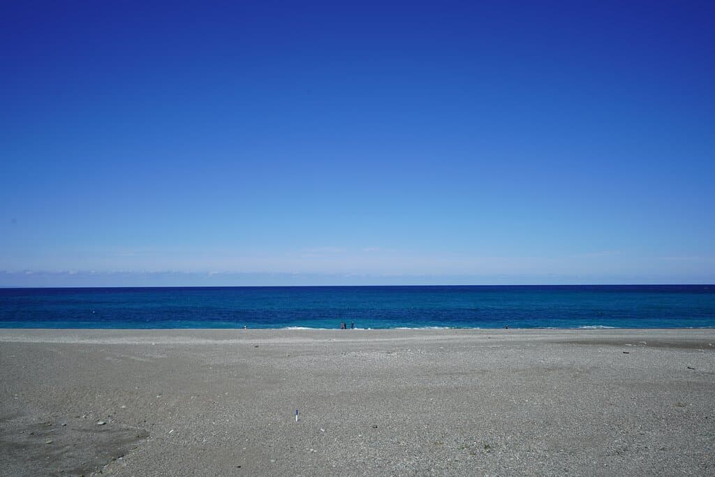 水平線がきれいです
