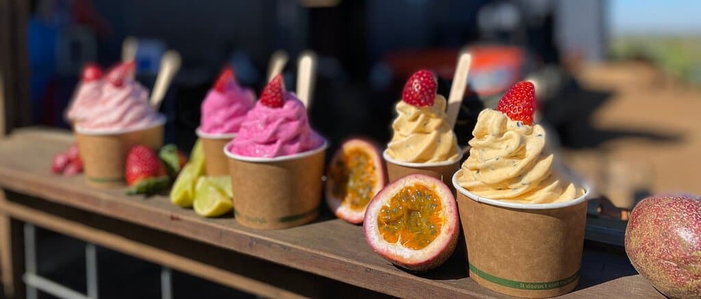 Amazing ice cream flavours at Tinaberries