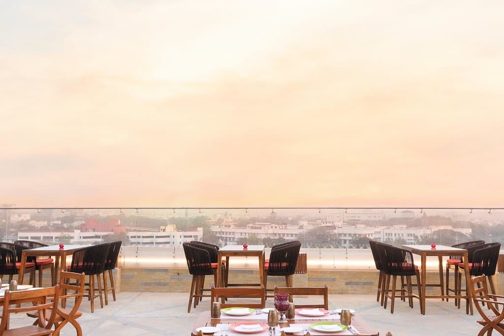 The Pune skyline from Chingari. 