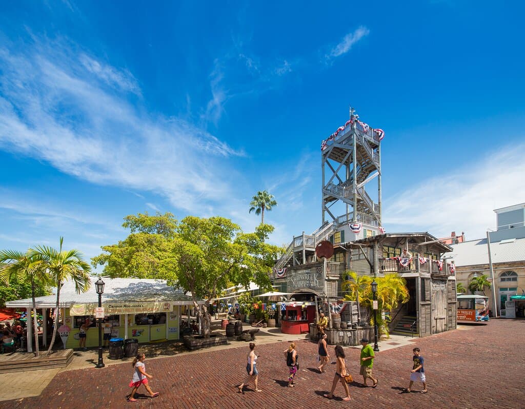 Key West Shipwreck Treasure Museum in Mallory Square.