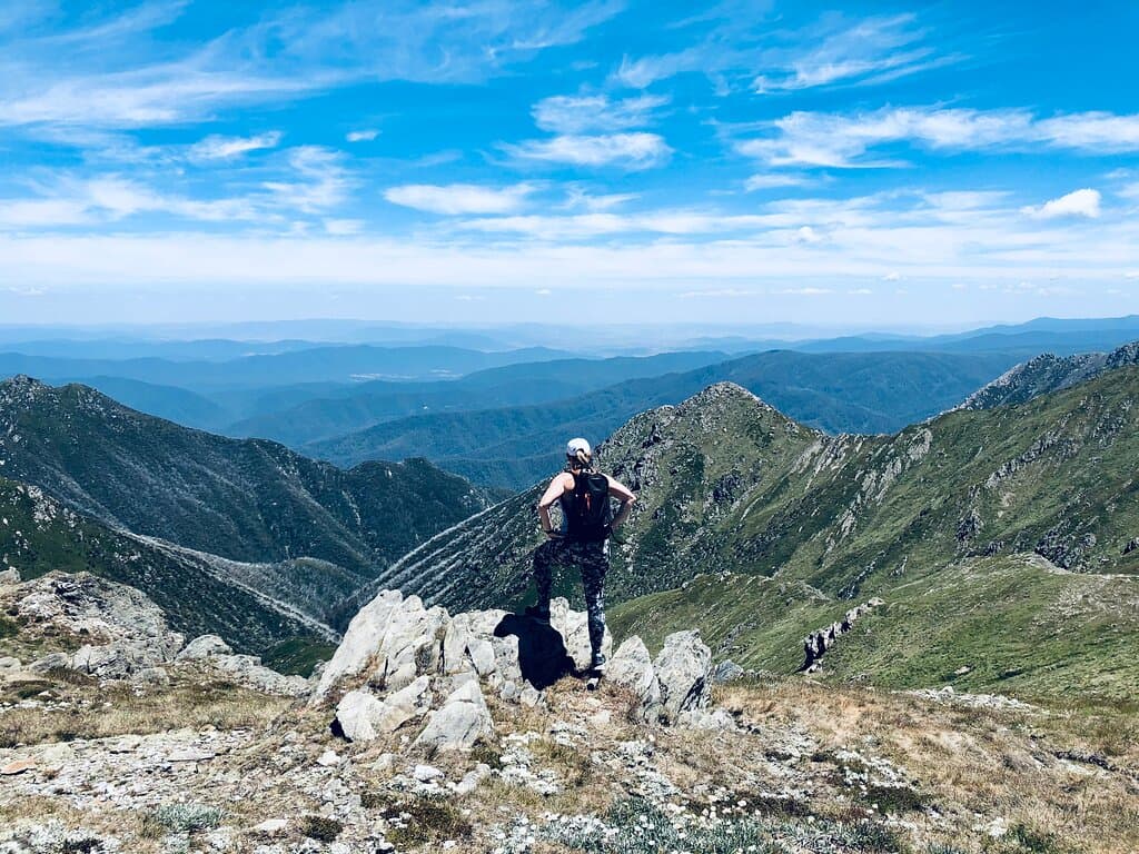 Can see al the way to Victoria from here.  About half way (or a little over) to the Summit