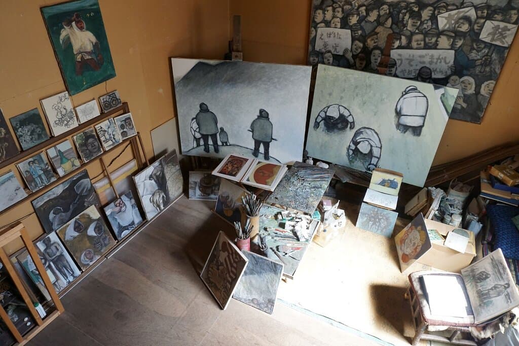 土蔵のアトリエ