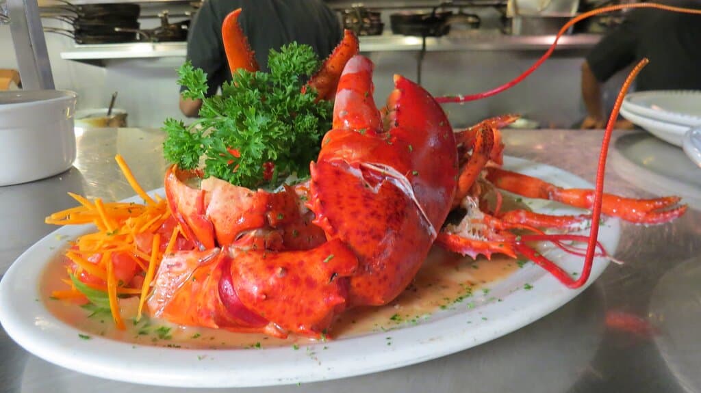 Pan Roasted Lobster is a house specialty.
