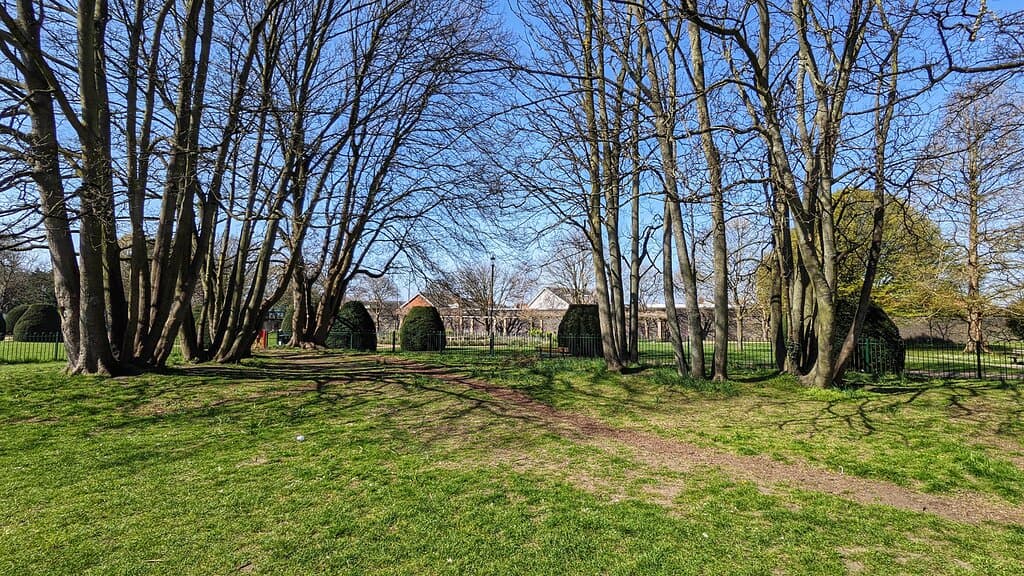 Winston Churchill Gardens in April 2021