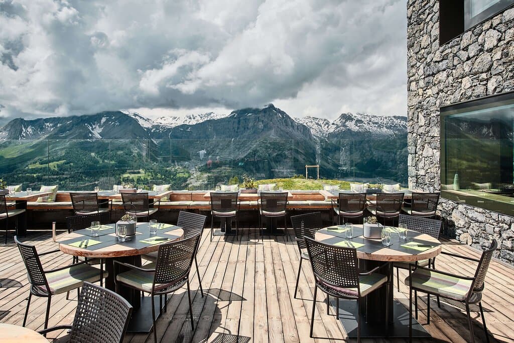 notre terrasse panoramique en été.