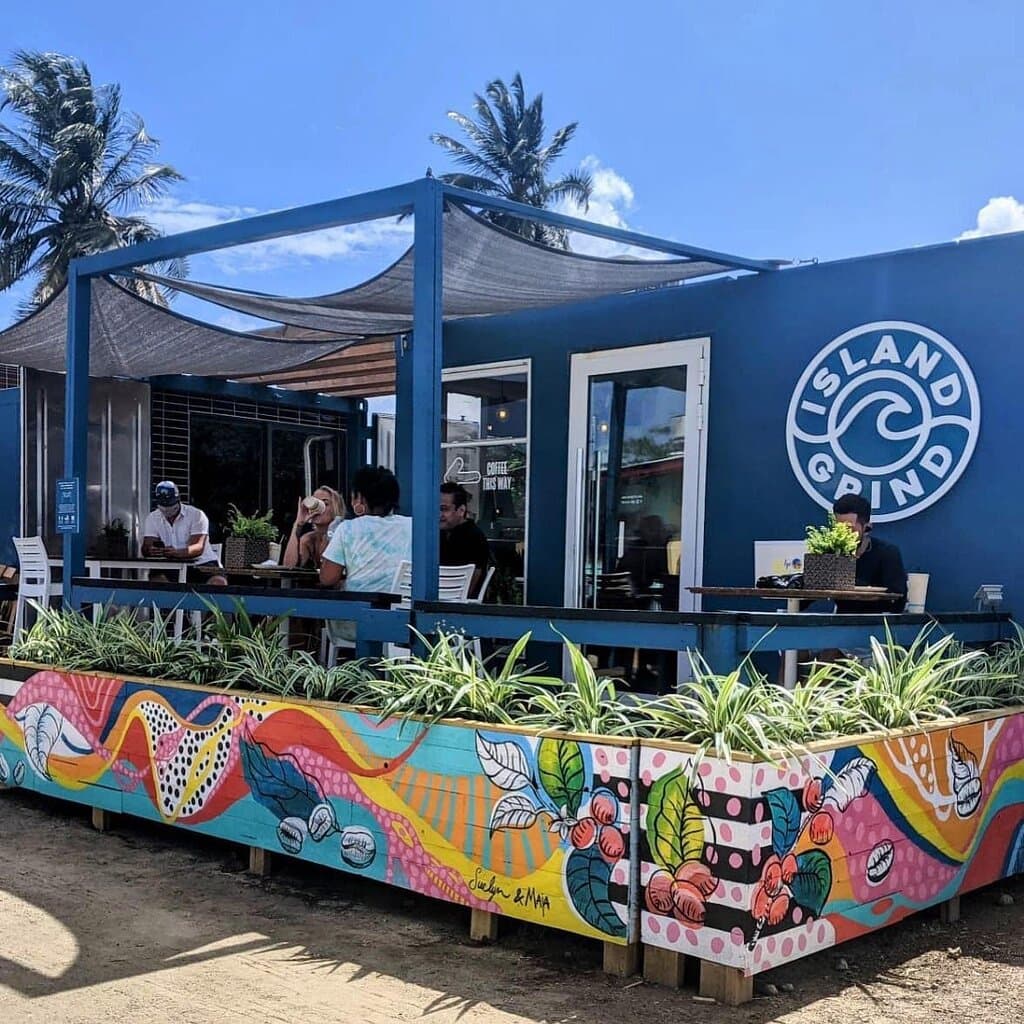 Island Grind Coffee Aruba terrace