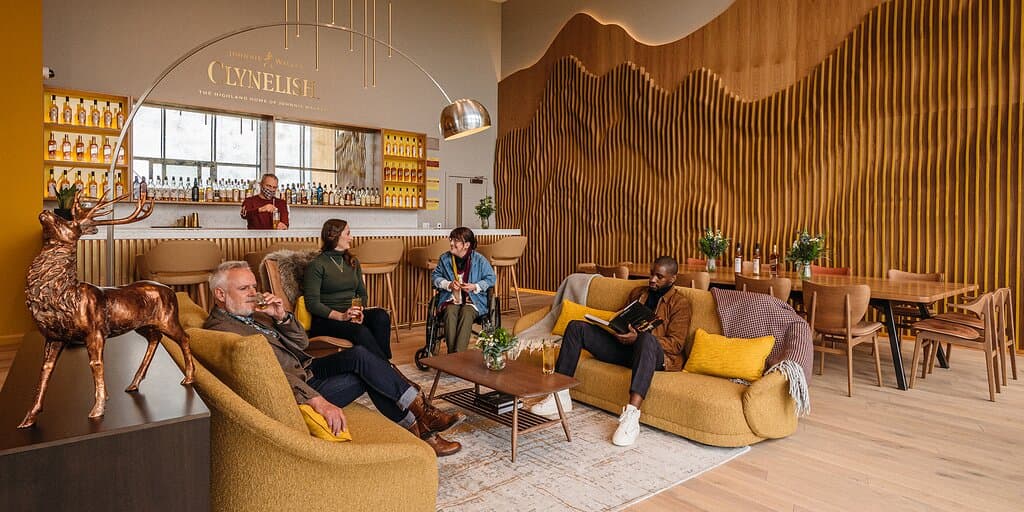 The Coastal Tasting Room at Clynelish. 