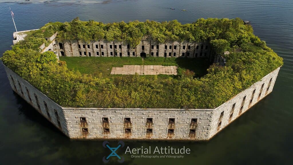 Aerial view from the southeast. 