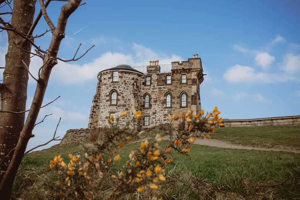 Observatory House from the top of the Regent Road steps.