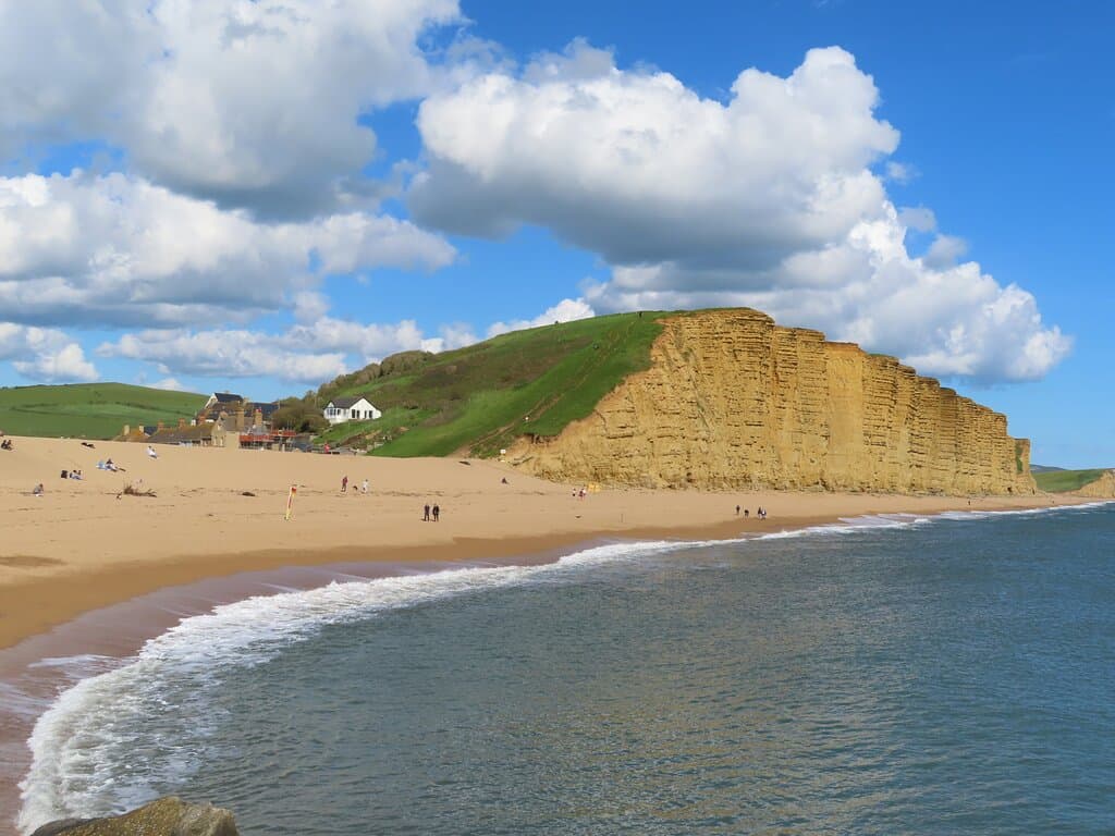 Panoramic view of the beach