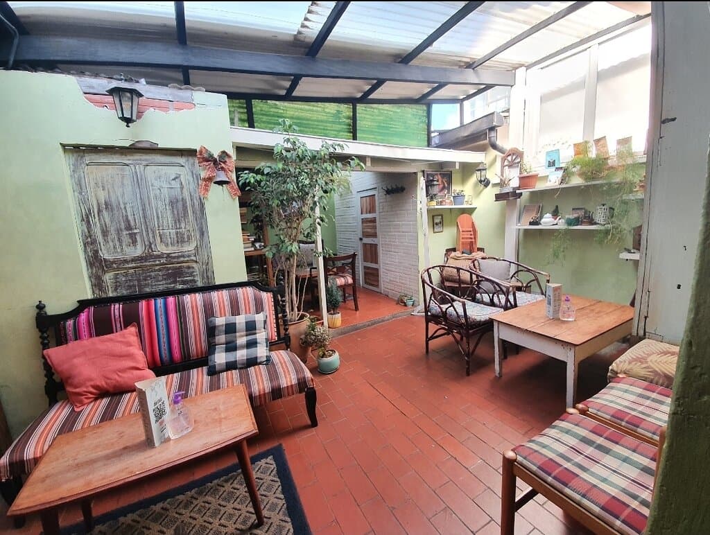 Terraza techada