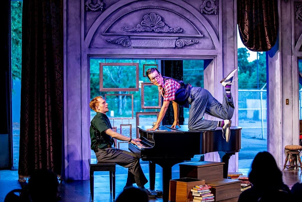 Scene from Murder for Two. 