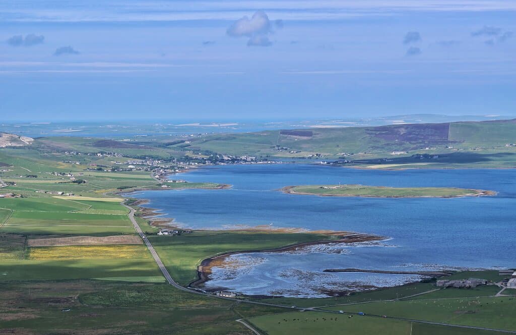  View north towards Finstown