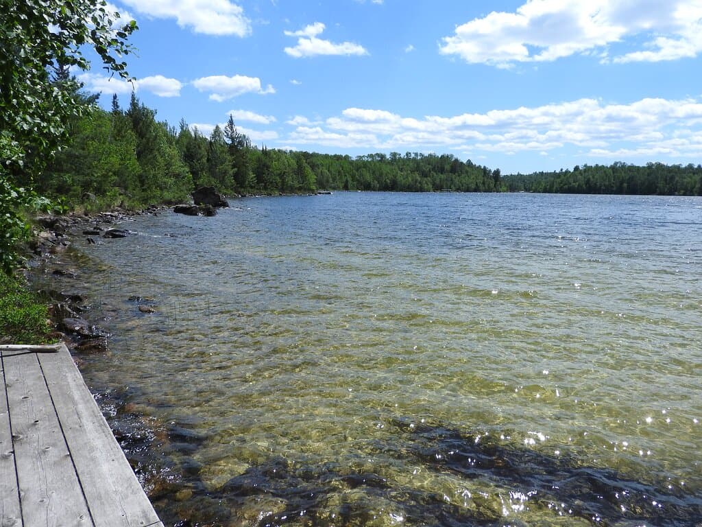 Burntside Lake from the property