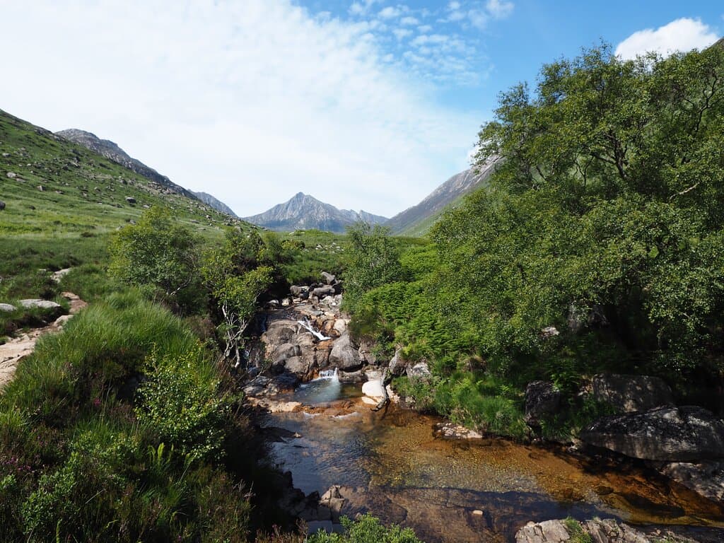 Beautiful glen about 3 miles from Brodick pier with pools about half way up it that are ideal for a cool dip