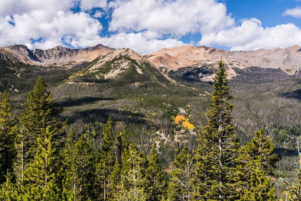 View Across to the Never Summer Mountains