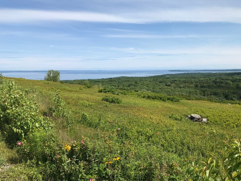 Rolling hills... down to the sea