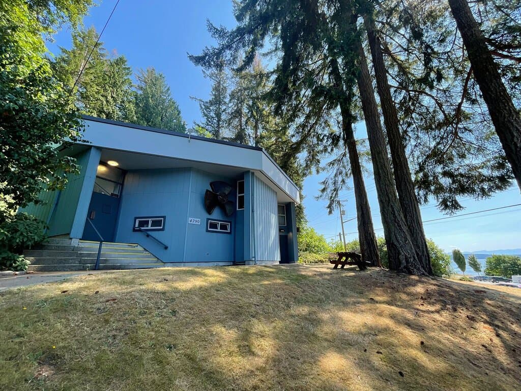 The main exhibit building for the museum.