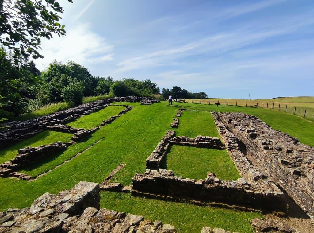 Poltross Burn is the best preserved example of a milecastle on Hadrian's Wall