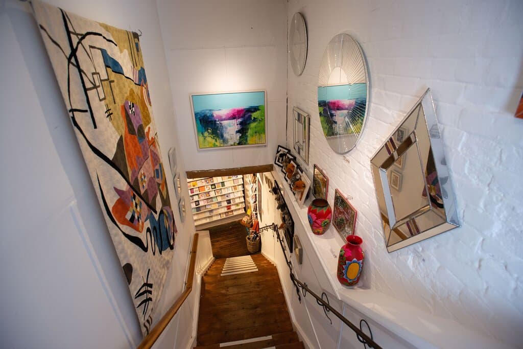 Find our creative studios and Main Gallery exhibition space on the first floor