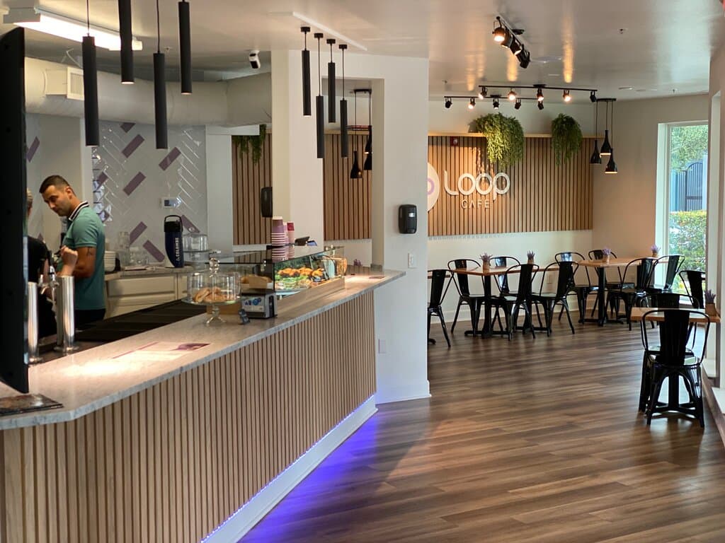 A view of the Loop Cafe in Windermere, Florida. 