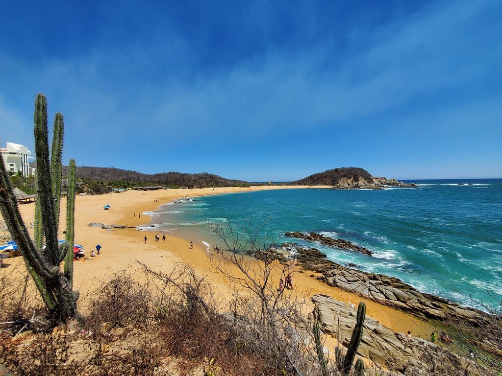 View looking down to the bay