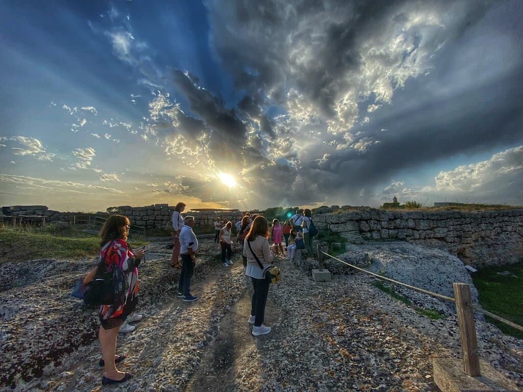 Le mura al tramonto