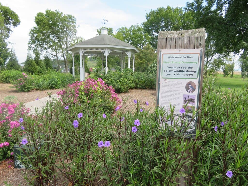 Gazebo and Greenway info sign