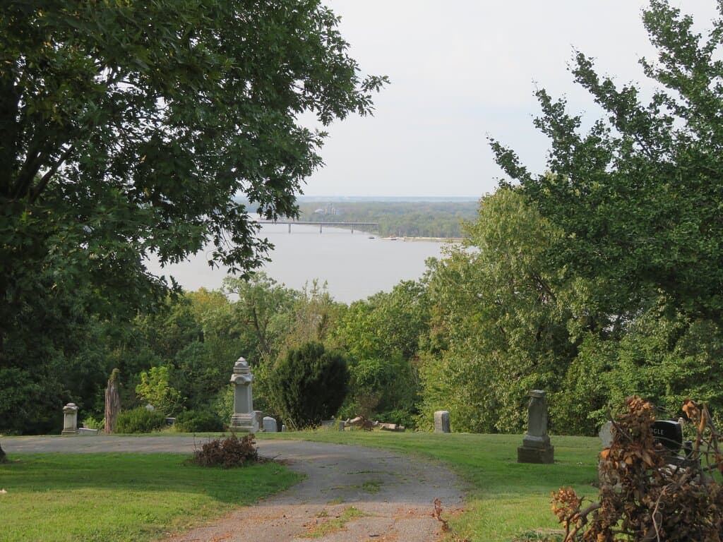 One view of the River from the cemetery.