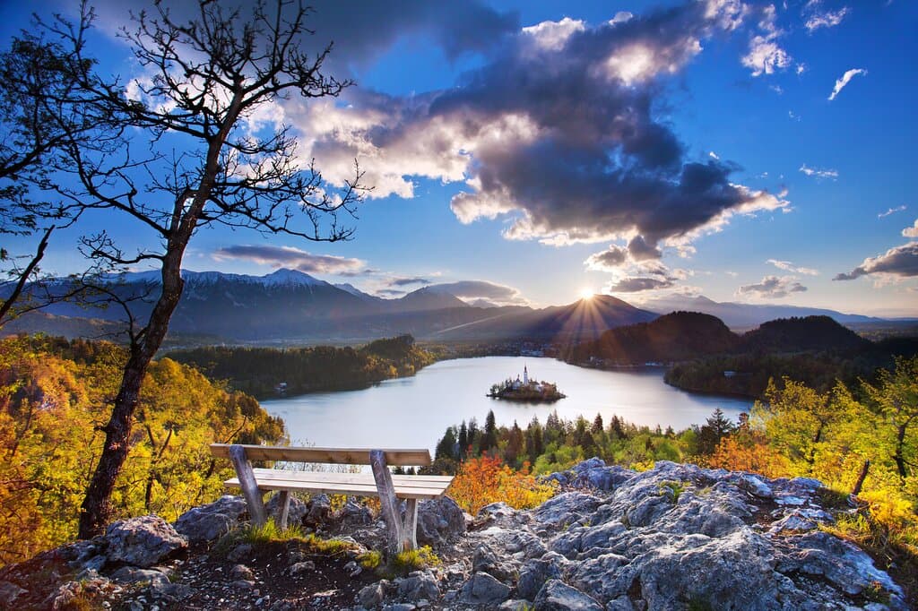 Lake Bled in autumn.

Photo: Jošt Gantar, www.bled.si