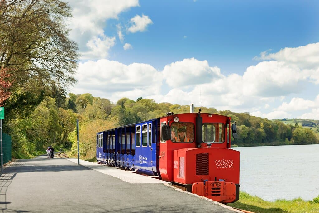 Waterford Suir Valley Railway train journey beside the River Suir