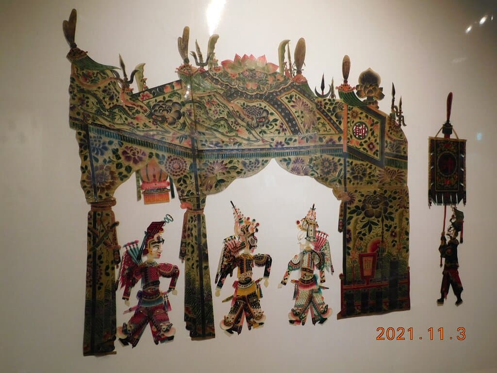 陜西皮影の世界 2021年11月7日迄の 展示作品一例