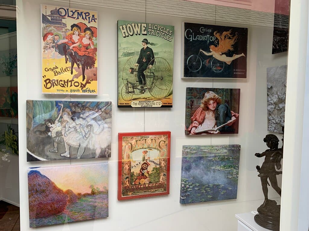Works display exhibit Victorian-era La Belle Epoque imagery created around the time of Cape May's Golden Age 