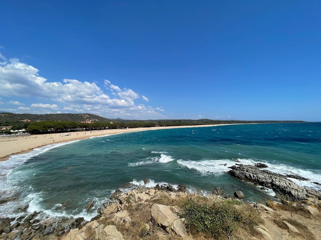 La spiaggia vista dalla Torre