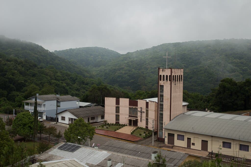 Vista da matriz desde o mirante. 