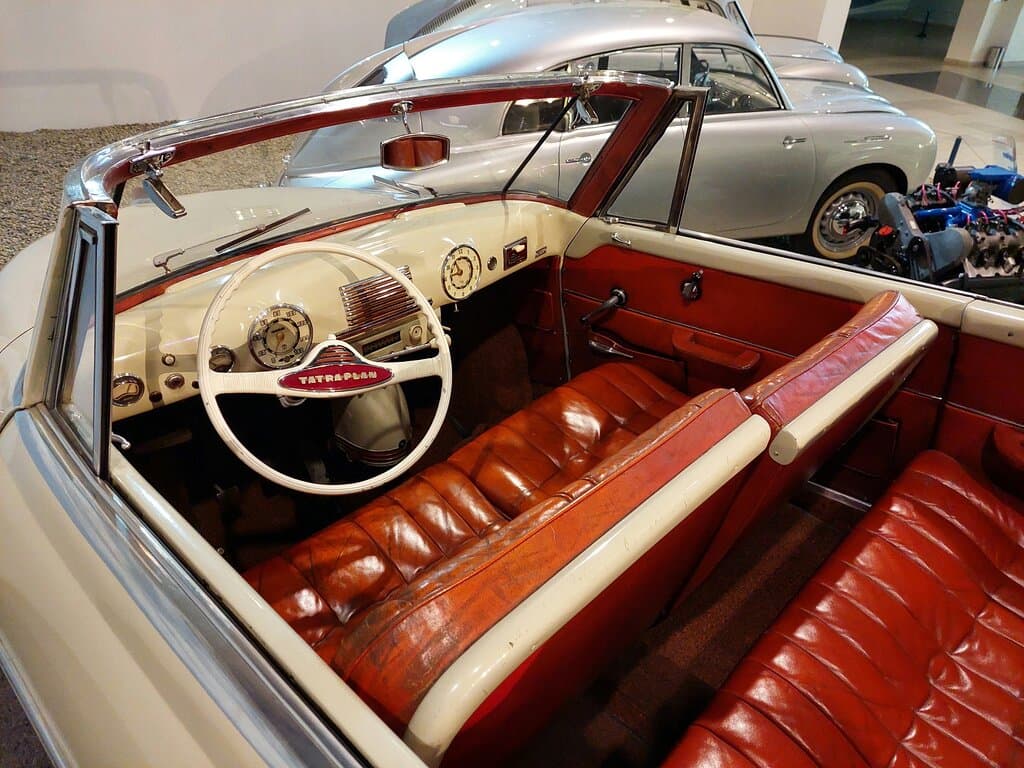Tatra T 600 with design of Josef Sodomka from year 1949. This car is know as present for J. V. Stalin to 70th birthday.  