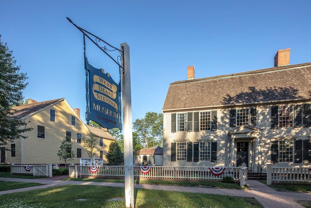 The Webb-Deane-Stevens Museum is located in Wethersfield, the oldest and largest historic district in the state of Connecticut.