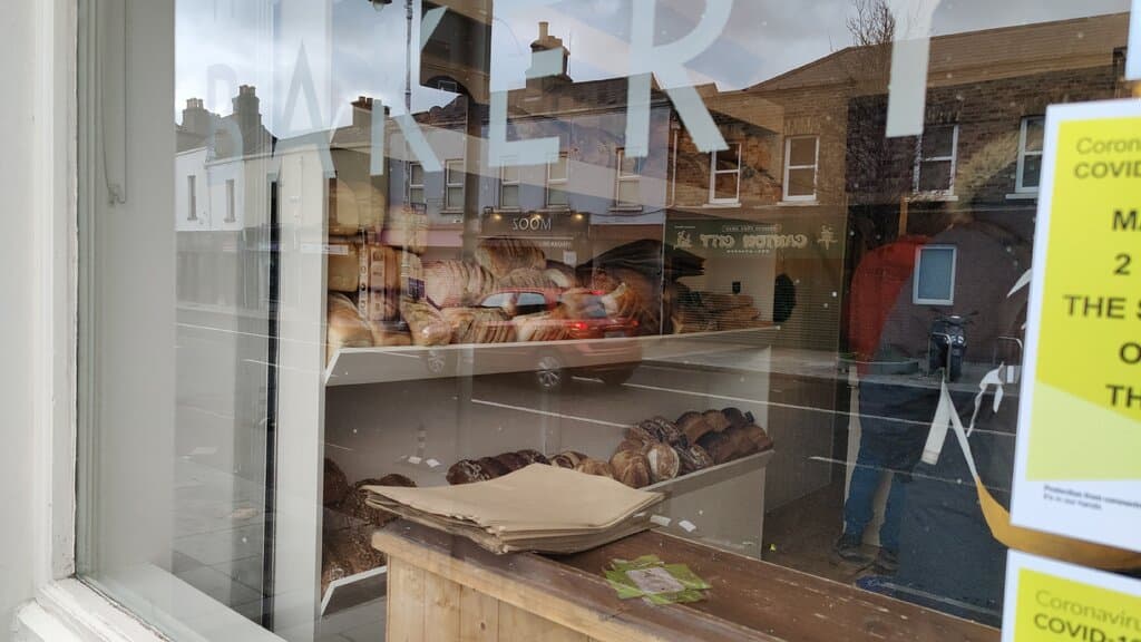Good selection of breads, girls are lovely