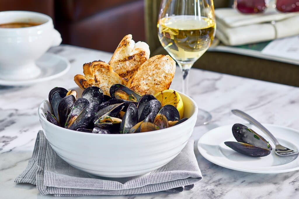 White Wine Mussles