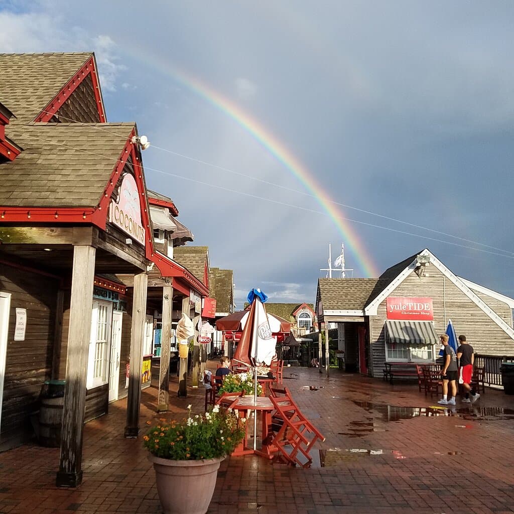 Beautiful summer rainbow.