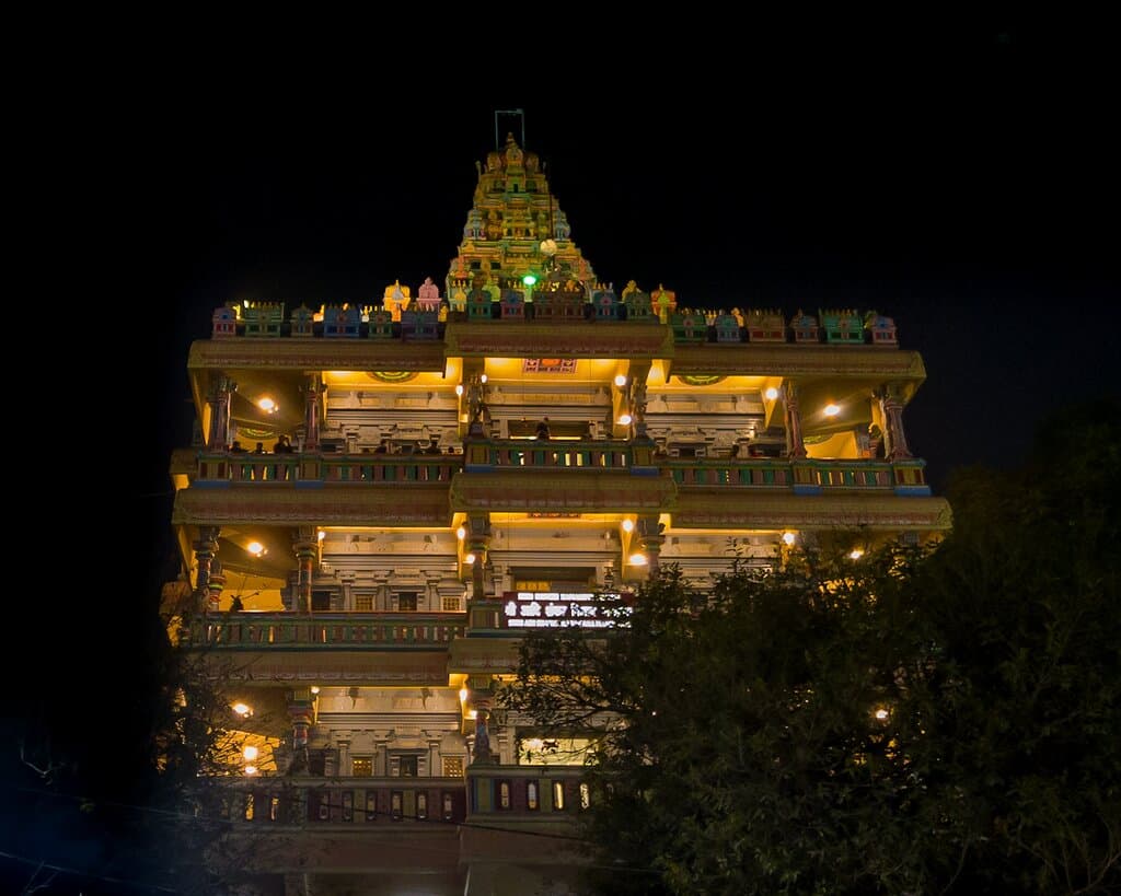 Front view of shiv temple Shankar Viman Mandapam