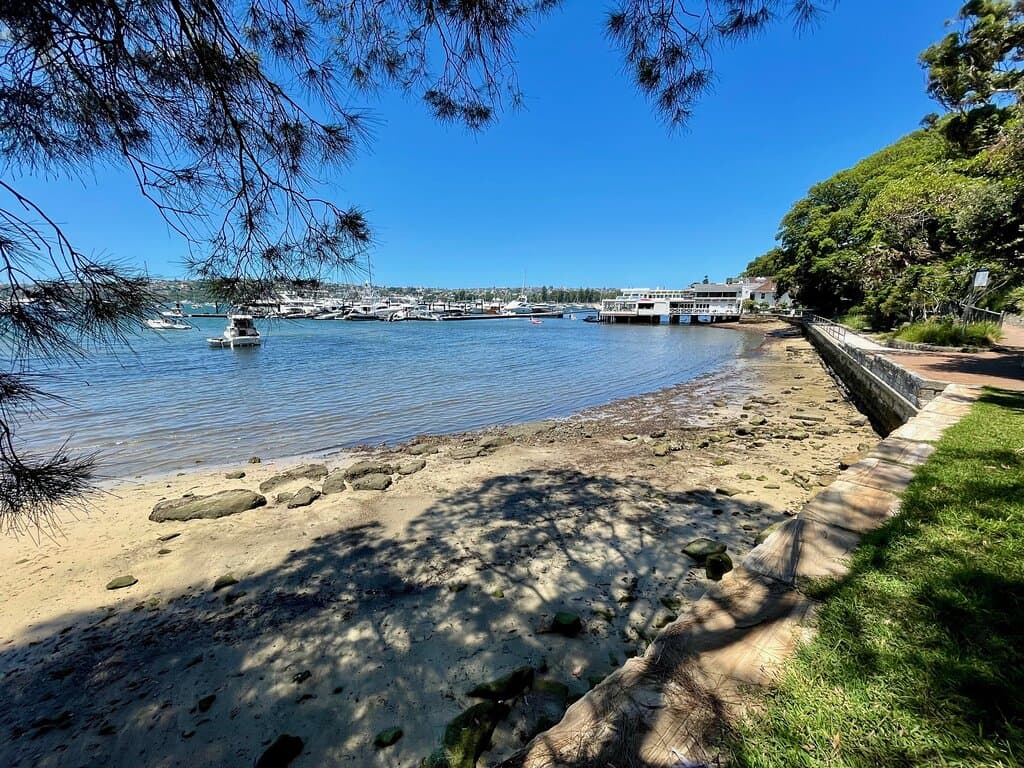 Bellamy Beach on the Rose Bay Promenade 