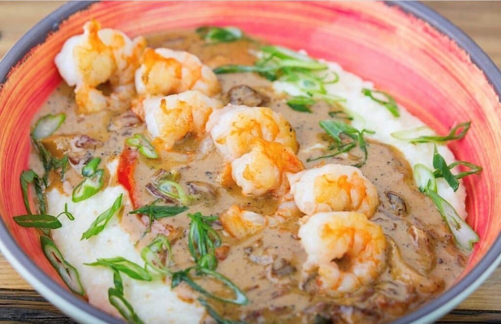 Local Shrimp & Grits - a Lowcountry classic!