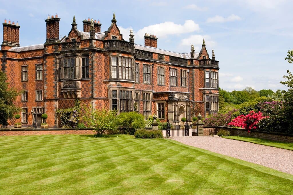 Arley Hall taken from the Furlong Walk.