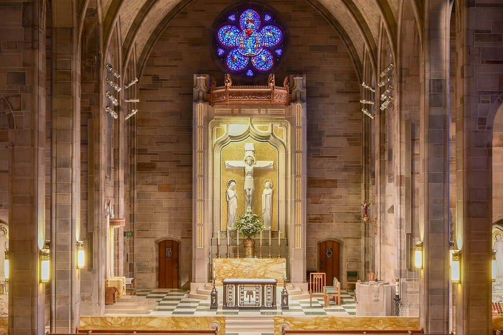 The interior of the Cathedral of Christ the King.