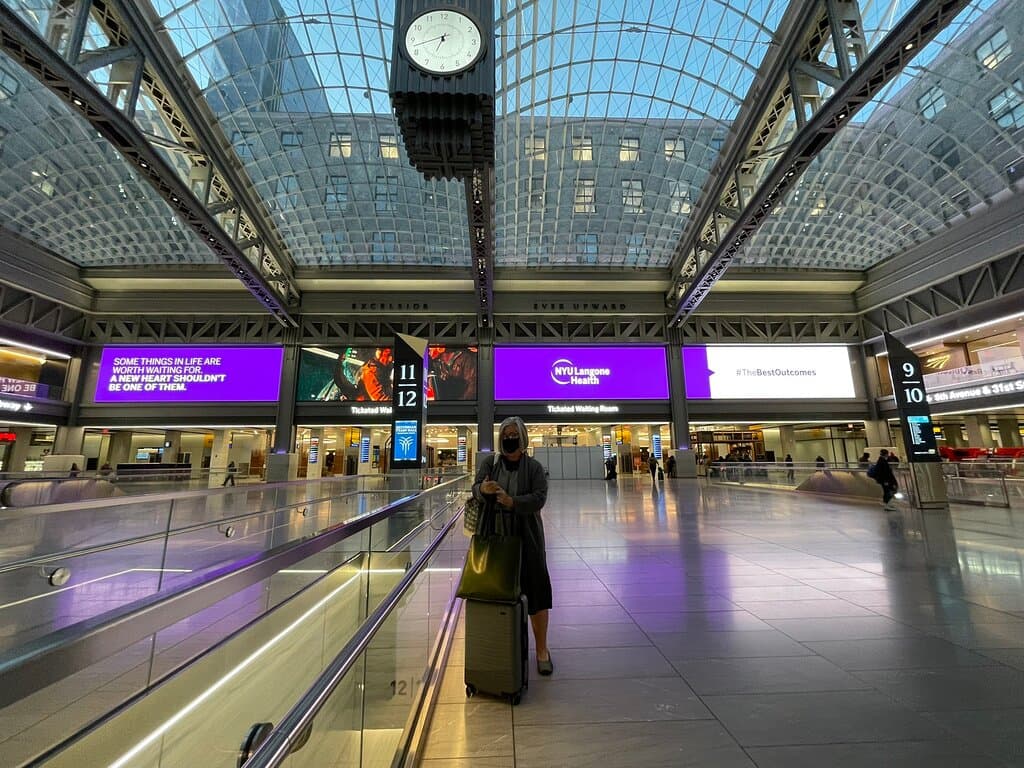 Amtrak hub very cool in the morning this photo was taken around 5 AM on Monday  3/4/22