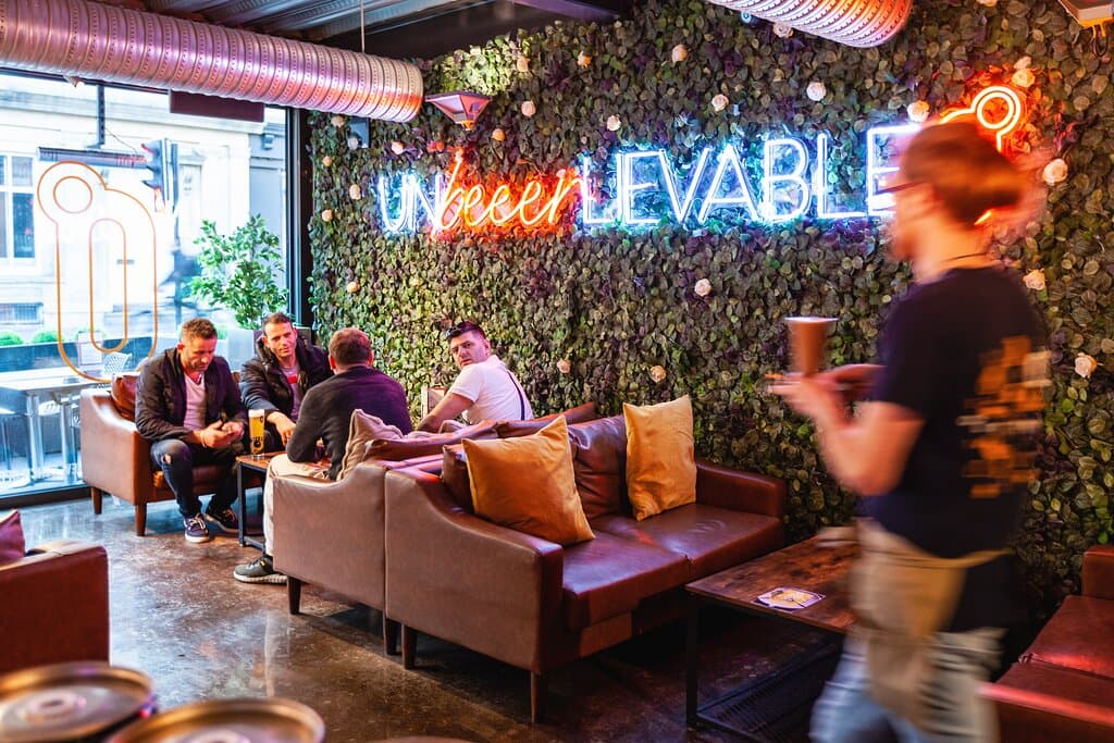 Indoor and outdoor seating