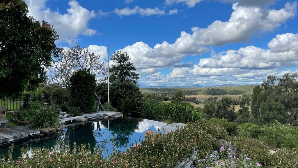 A view from the dining area