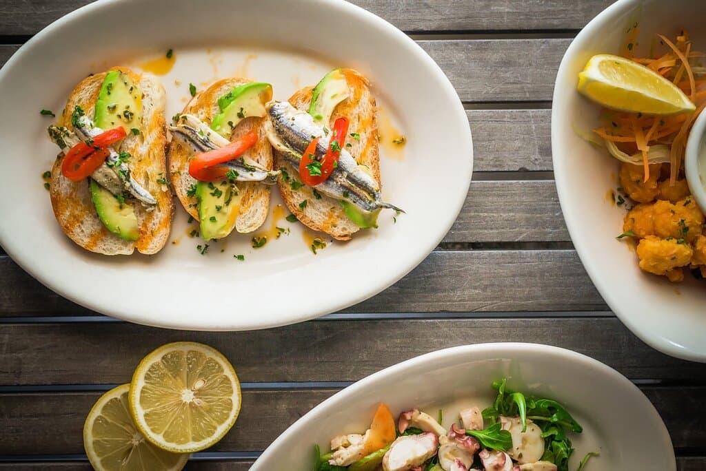 Small plates from G&B Oyster Bar